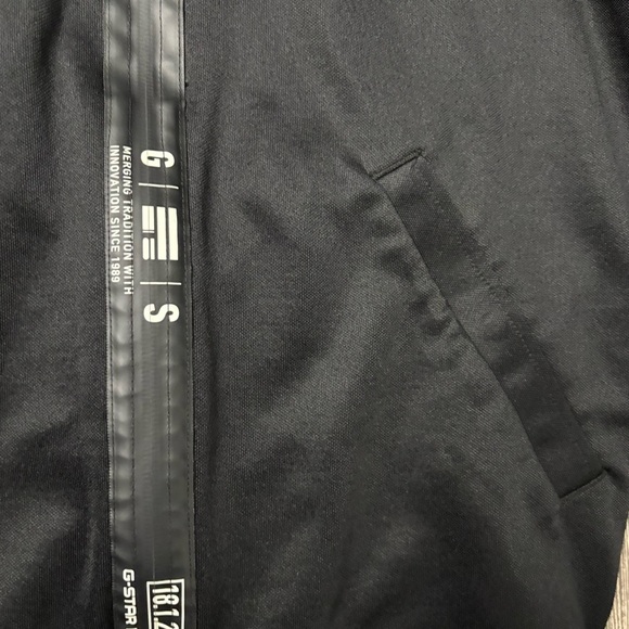 G-Star Aichesal Or Slim Tracktop Sweat zip up size Small black and white - Picture 9 of 15